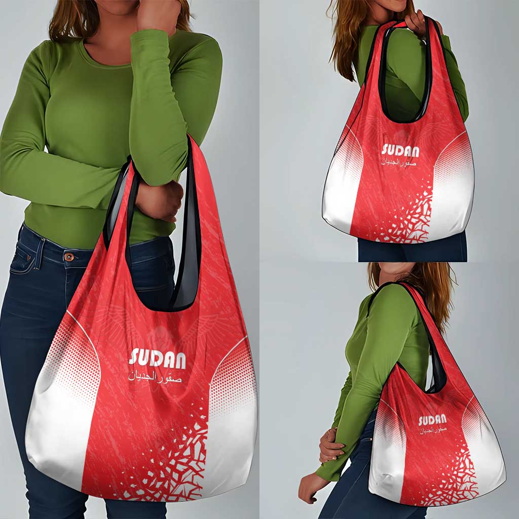 Sudan Football Grocery Bag Yalla Falcons of Jediane - African Pride