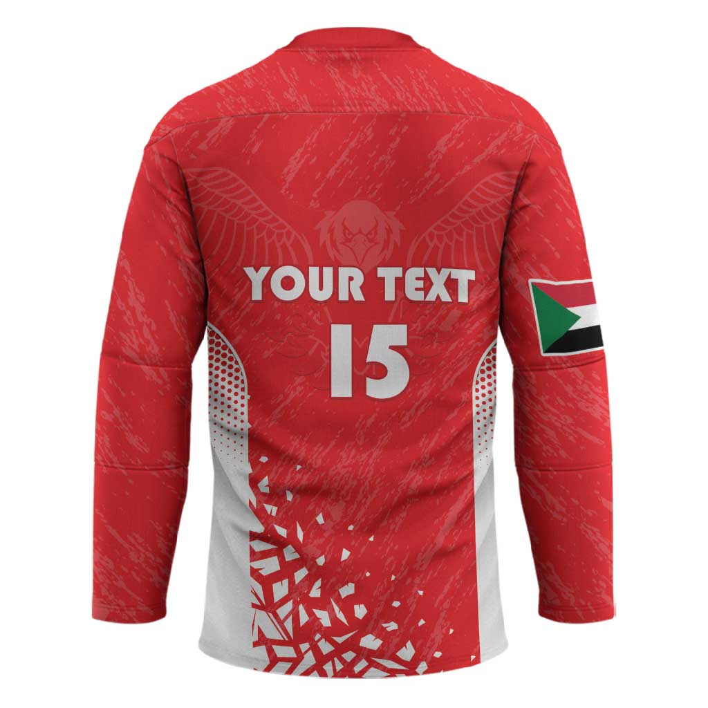 Custom Sudan Football Hockey Jersey Come On Falcons of Jediane
