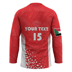 Custom Sudan Football Hockey Jersey Come On Falcons of Jediane