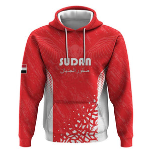 Custom Sudan Football Hoodie Yalla Falcons of Jediane - African Pride