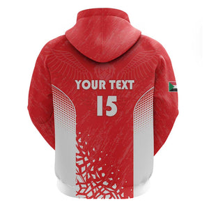 Custom Sudan Football Hoodie Yalla Falcons of Jediane - African Pride