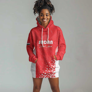 Custom Sudan Football Hoodie Dress Yalla Falcons of Jediane - African Pride