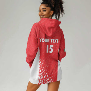Custom Sudan Football Hoodie Dress Yalla Falcons of Jediane - African Pride