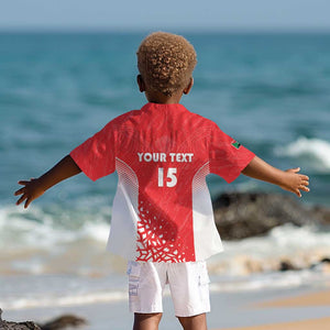 Custom Sudan Football Kid Hawaiian Shirt Yalla Falcons of Jediane - African Pride