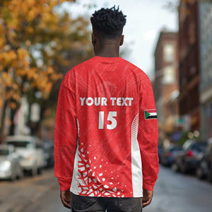 Custom Sudan Football Long Sleeve Shirt Yalla Falcons of Jediane - African Pride
