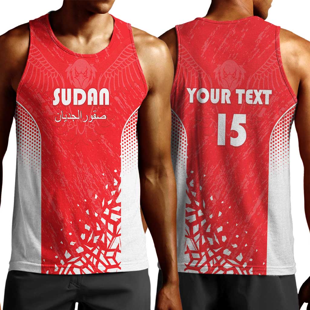 Custom Sudan Football Men Tank Top Yalla Falcons of Jediane - African Pride