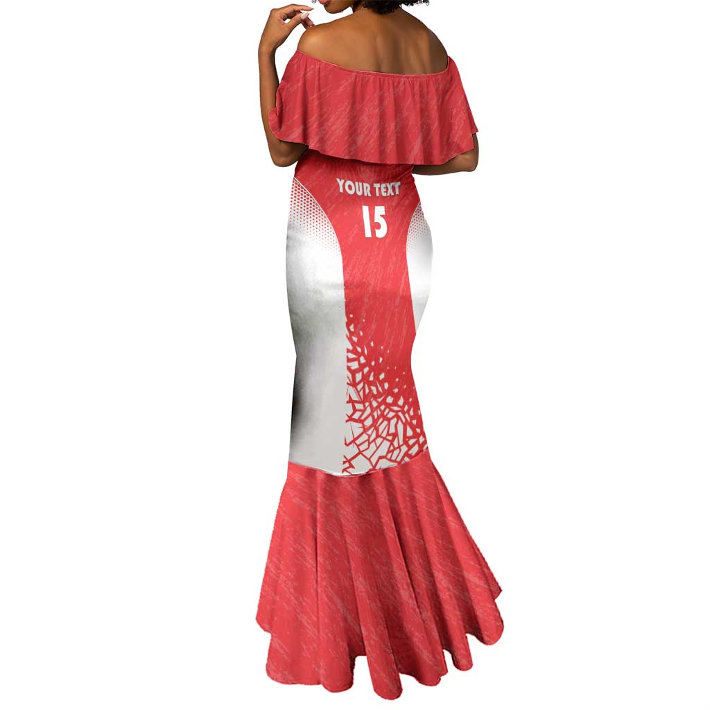 Custom Sudan Football Mermaid Dress Yalla Falcons of Jediane - African Pride