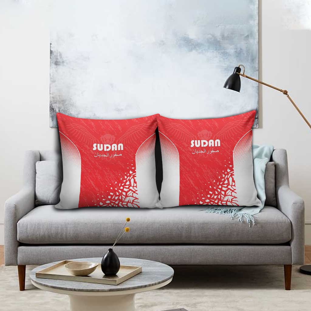 Sudan Football Pillow Cover Come On Falcons of Jediane