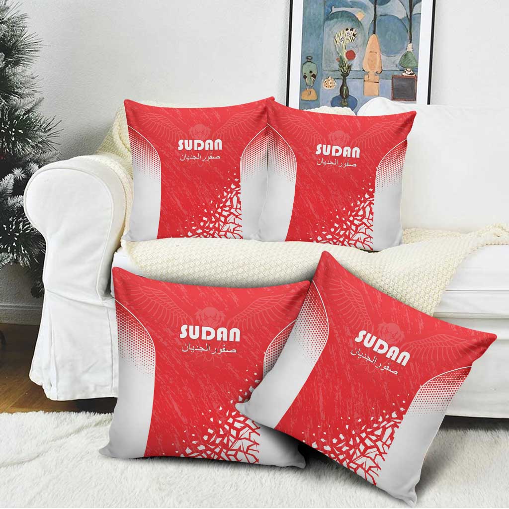Sudan Football Pillow Cover Come On Falcons of Jediane