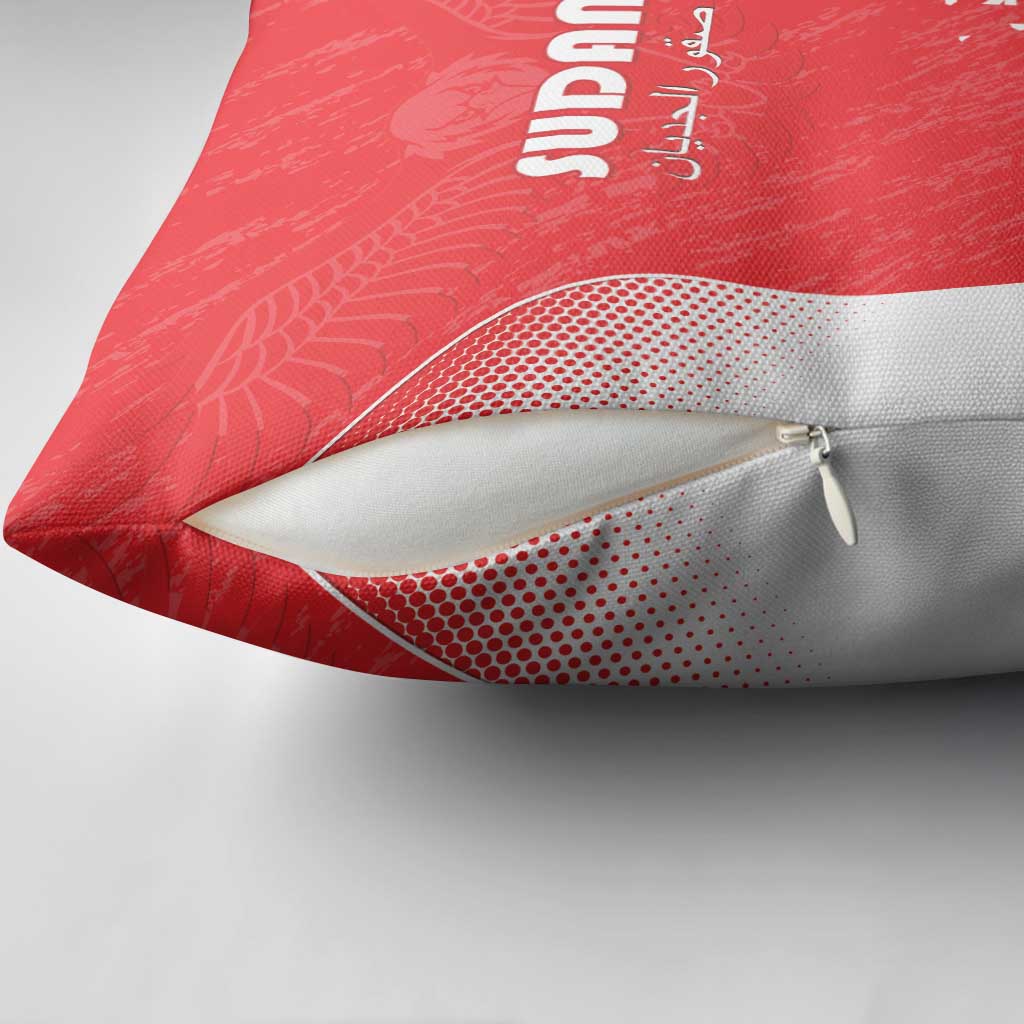 Sudan Football Pillow Cover Come On Falcons of Jediane