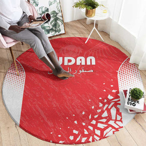 Sudan Football Round Carpet Yalla Falcons of Jediane - African Pride