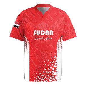 Custom Sudan Football Rugby Jersey Yalla Falcons of Jediane - African Pride