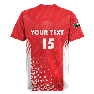 Custom Sudan Football Rugby Jersey Yalla Falcons of Jediane - African Pride