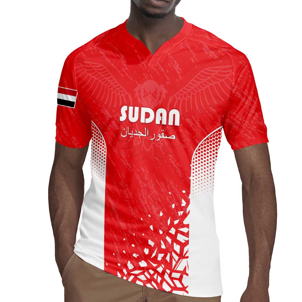 Custom Sudan Football Rugby Jersey Yalla Falcons of Jediane - African Pride