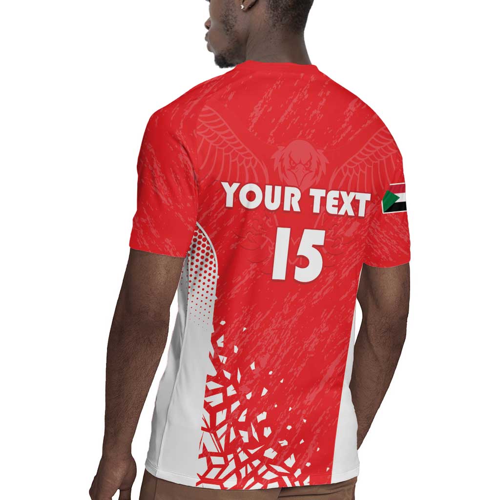 Custom Sudan Football Rugby Jersey Yalla Falcons of Jediane - African Pride