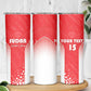 Custom Sudan Football Skinny Tumbler Yalla Falcons of Jediane - African Pride