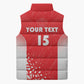 Custom Sudan Football Sleeveless Puffer Jacket Come On Falcons of Jediane