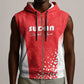 Custom Sudan Football Sleeveless Zip Hoodie Yalla Falcons of Jediane - African Pride