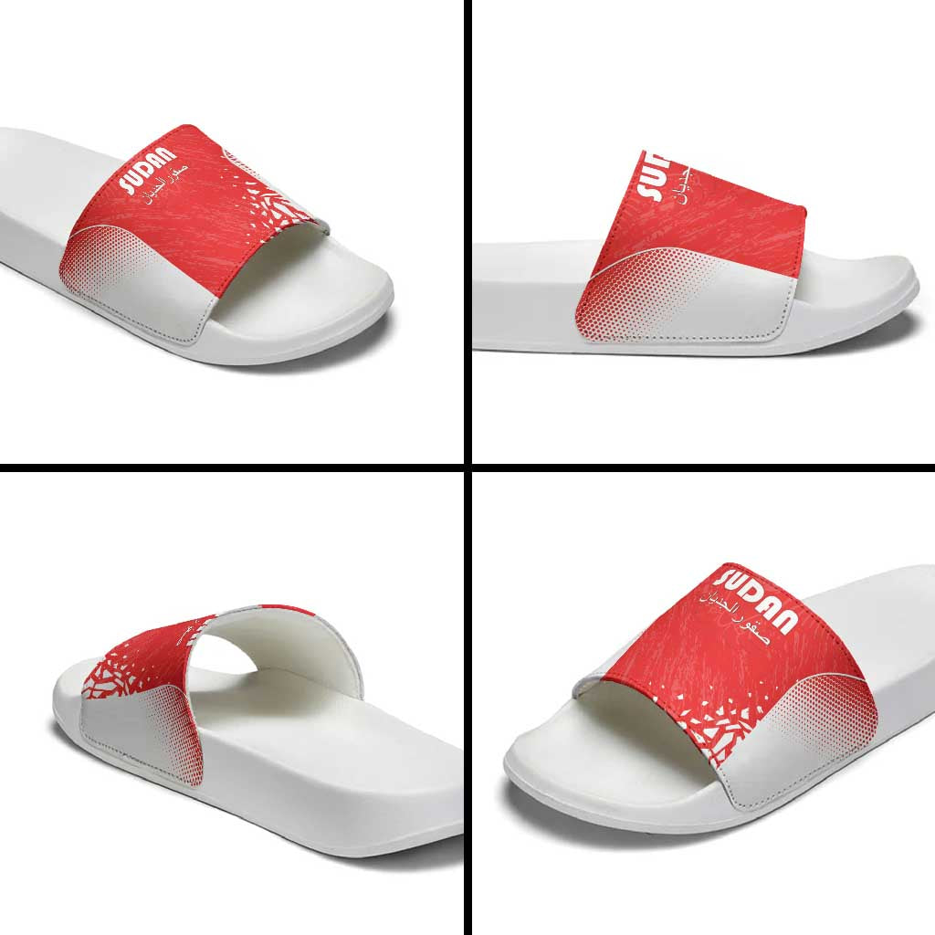 Sudan Football Slide Sandals Come On Falcons of Jediane