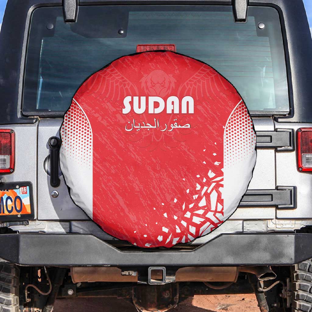 Sudan Football Spare Tire Cover Yalla Falcons of Jediane - African Pride
