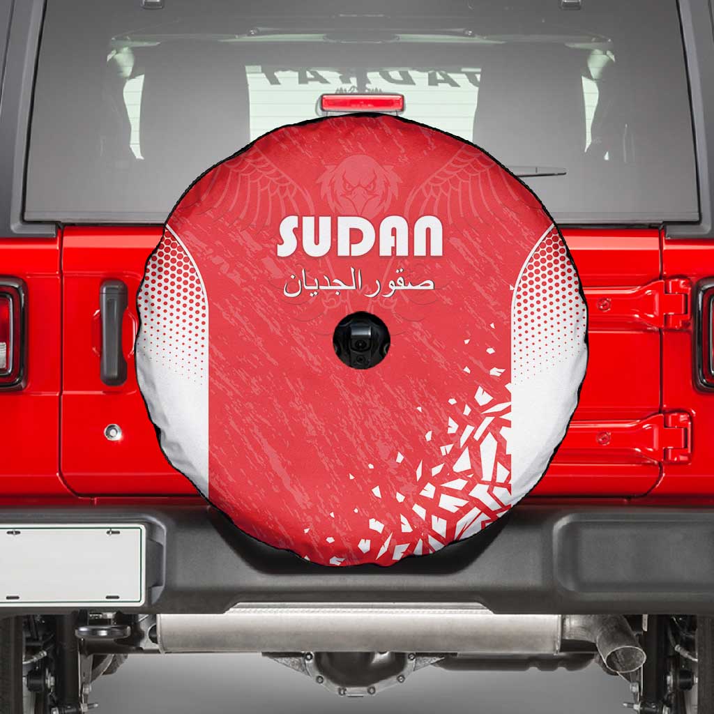 Sudan Football Spare Tire Cover Yalla Falcons of Jediane - African Pride