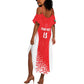 Custom Sudan Football Summer Maxi Dress Yalla Falcons of Jediane - African Pride