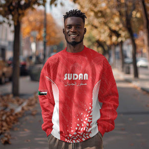 Custom Sudan Football Sweatshirt Yalla Falcons of Jediane - African Pride