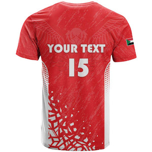 Custom Sudan Football T shirt Yalla Falcons of Jediane - African Pride