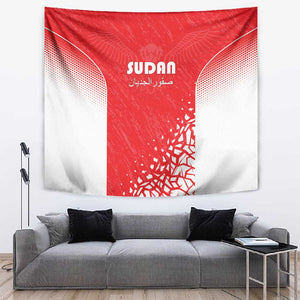 Sudan Football Tapestry Yalla Falcons of Jediane - African Pride