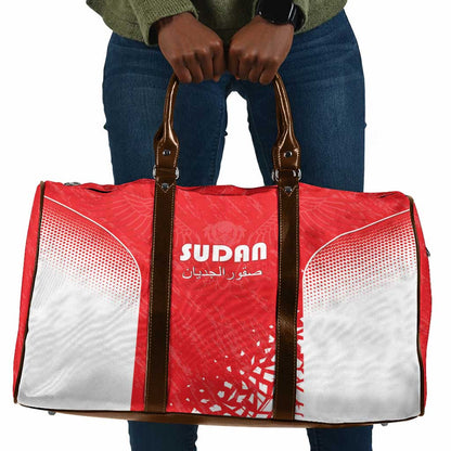 Sudan Football Travel Bag Come On Falcons of Jediane