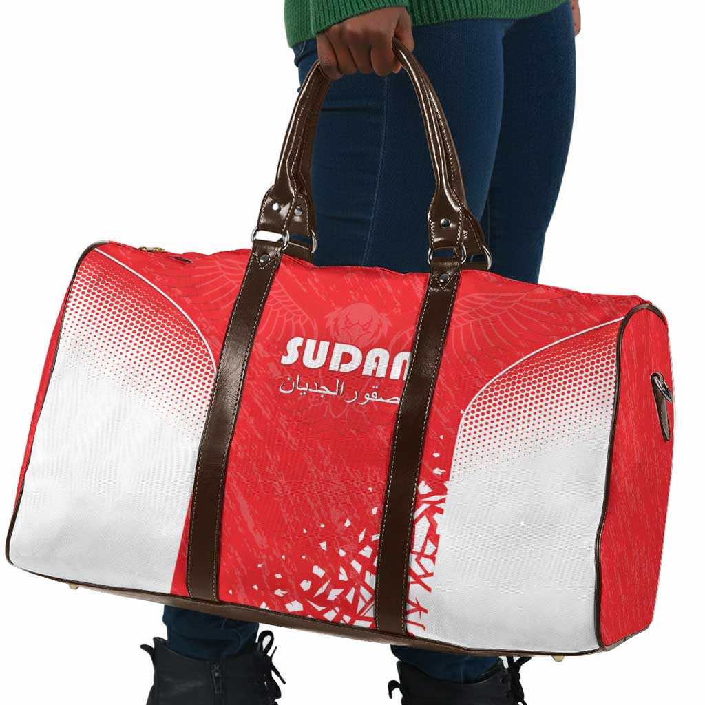 Sudan Football Travel Bag Come On Falcons of Jediane