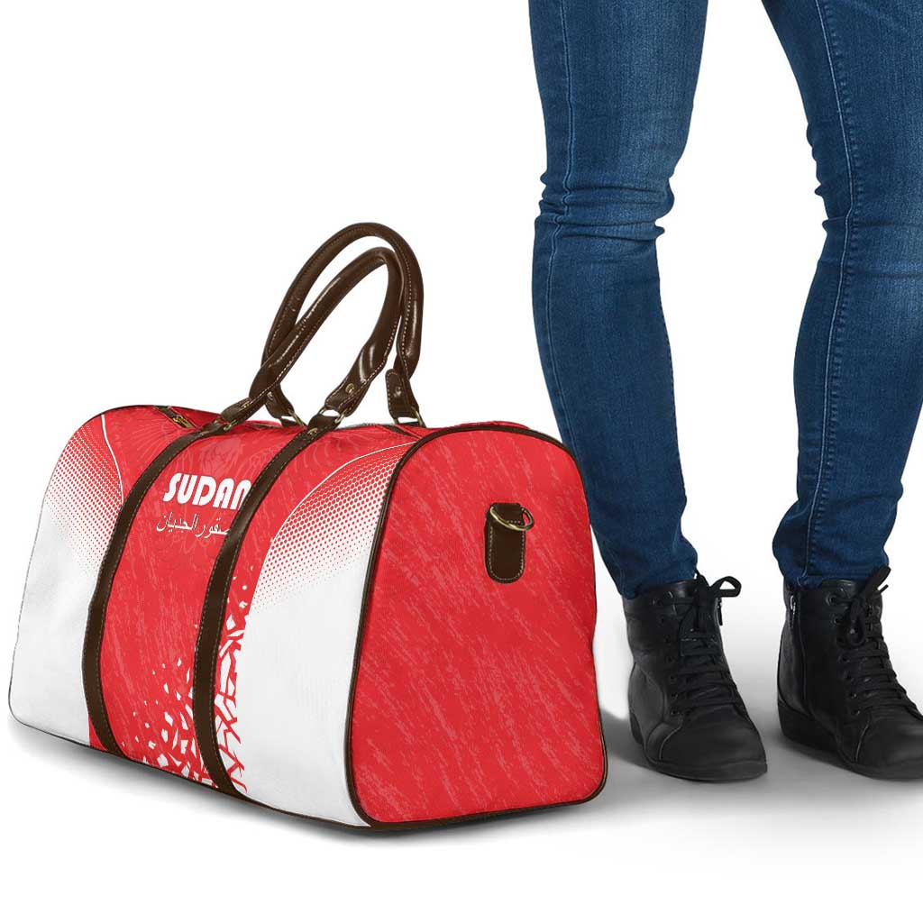 Sudan Football Travel Bag Come On Falcons of Jediane