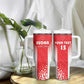 Custom Sudan Football Tumbler With Handle Yalla Falcons of Jediane - African Pride