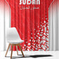 Sudan Football Window Curtain Yalla Falcons of Jediane - African Pride