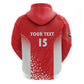 Custom Sudan Football Zip Hoodie Yalla Falcons of Jediane - African Pride