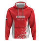 Custom Sudan Football Zip Hoodie Yalla Falcons of Jediane - African Pride