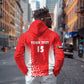 Custom Sudan Football Zip Hoodie Yalla Falcons of Jediane - African Pride