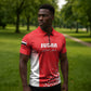 Custom Sudan Football Zipper Polo Shirt Come On Falcons of Jediane