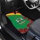 Personalized Burkina Faso Car Mats White Stallion With Red Rose - Republic Day