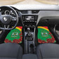 Personalized Burkina Faso Car Mats White Stallion With Red Rose - Republic Day