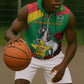 Personalized Burkina Faso Sleeveless Zip Hoodie White Stallion With Red Rose - Republic Day - African Pride