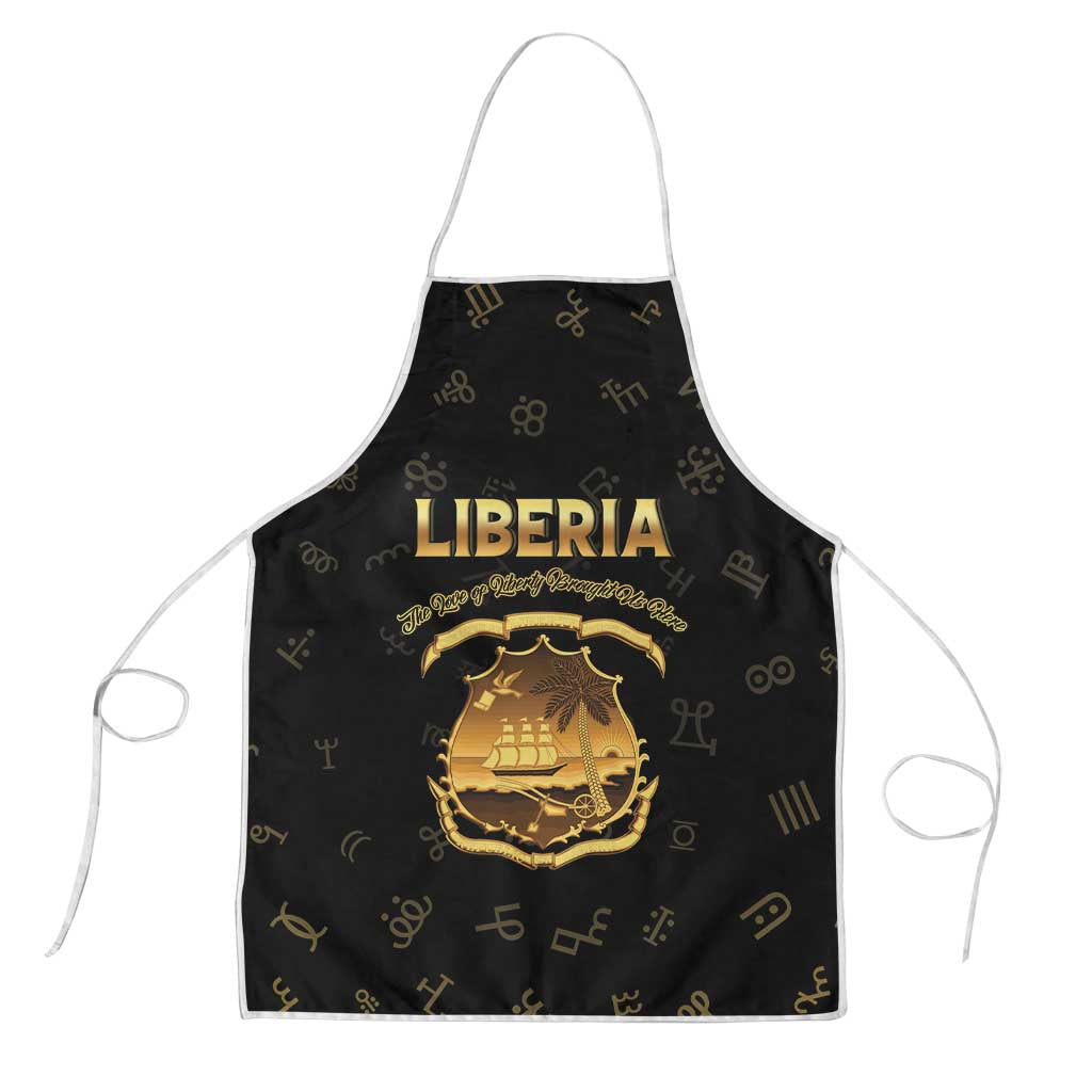Liberia Vai Syllabary Heritage Apron National Emblem Golden Style