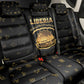 Liberia National Emblem Golden Back Car Seat Cover Vai Syllabary Heritage - African Pride