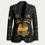 Personalized Liberia Vai Syllabary Heritage Blazer National Emblem Golden Style