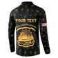 Personalized Liberia Vai Syllabary Heritage Button Sweatshirt National Emblem Golden Style