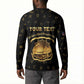 Personalized Liberia Vai Syllabary Heritage Button Sweatshirt National Emblem Golden Style