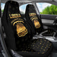 Liberia National Emblem Golden Car Seat Cover Vai Syllabary Heritage - African Pride