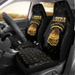 Liberia National Emblem Golden Car Seat Cover Vai Syllabary Heritage - African Pride