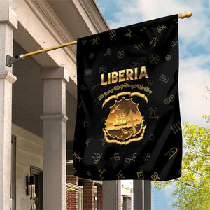 Liberia National Emblem Golden Garden Flag Vai Syllabary Heritage - African Pride