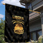 Liberia National Emblem Golden Garden Flag Vai Syllabary Heritage - African Pride